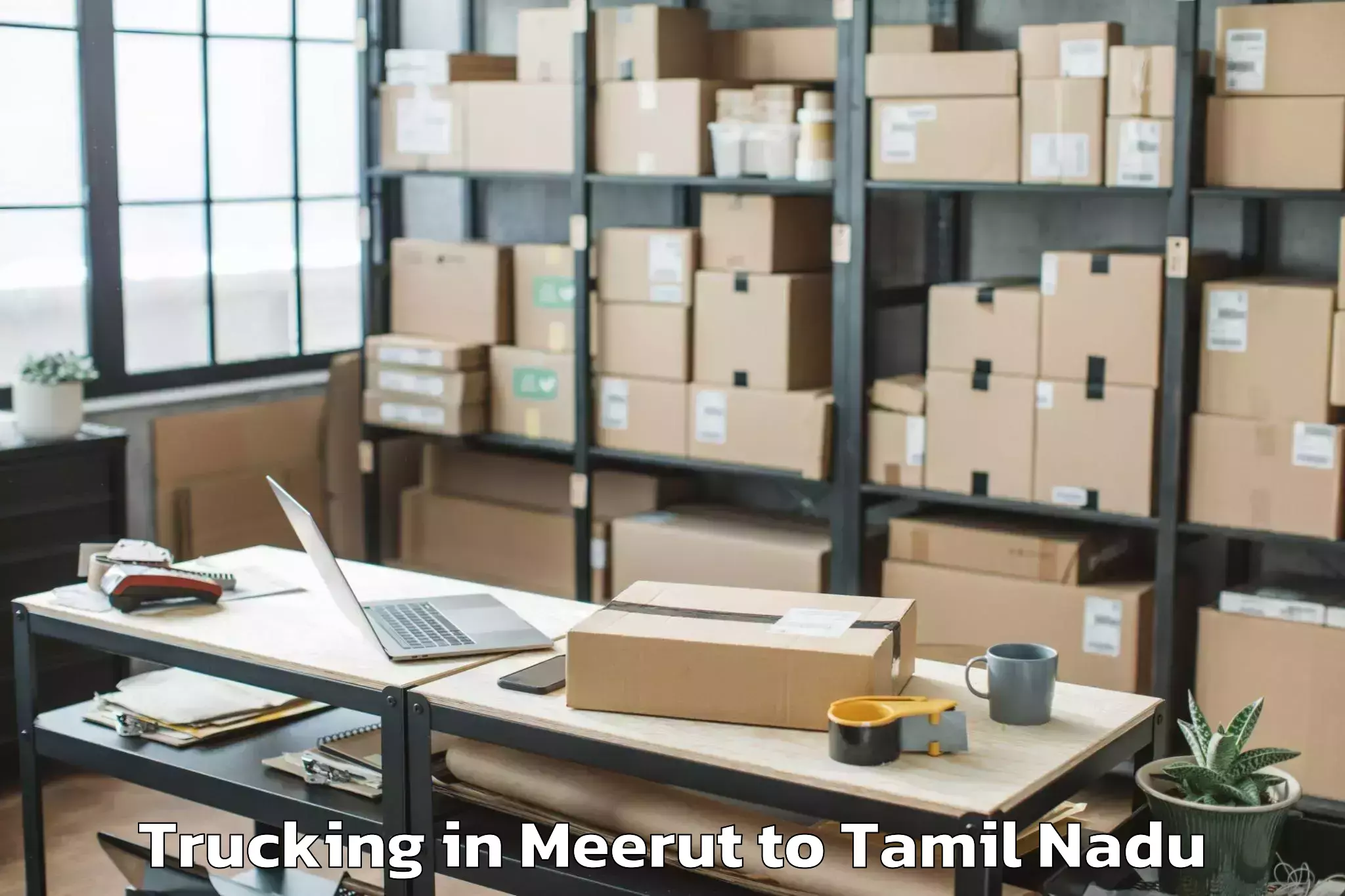 Get Meerut to Kalavai Trucking